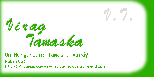 virag tamaska business card